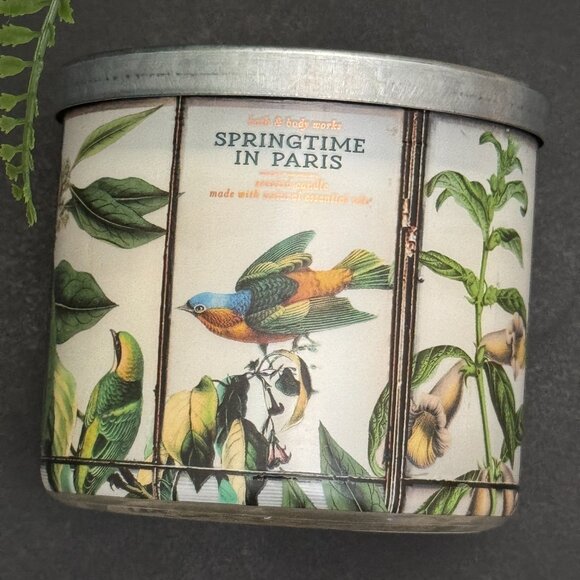 BBW Springtime In Paris Bath & Body Works 3 Wick Candle - Picture 5 of 10